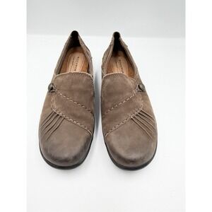 Cobb Hill Rockport Paulette Brown Loafers Flats Comfort Shoes Womens sz 6